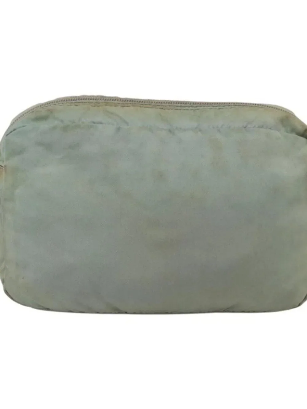 PRADA Shoulder Bag Nylon Light Blue Silver Auth 175693